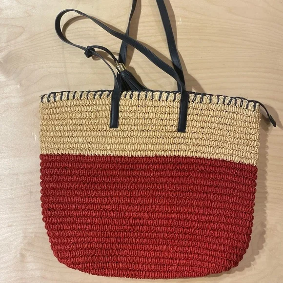 Talbots Red and Tan Shoulder Bag - Picture 3 of 11